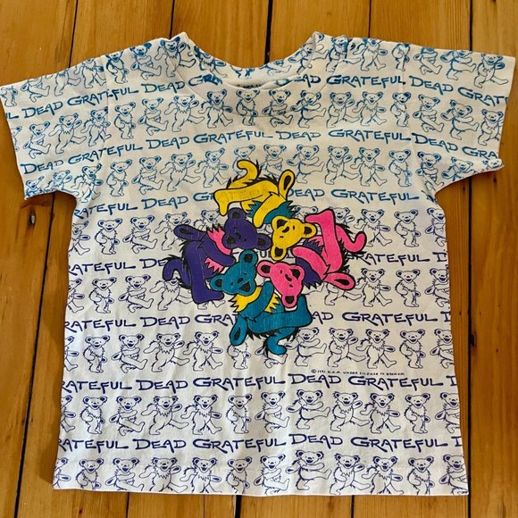 vintage 1991 child's grateful dead tee